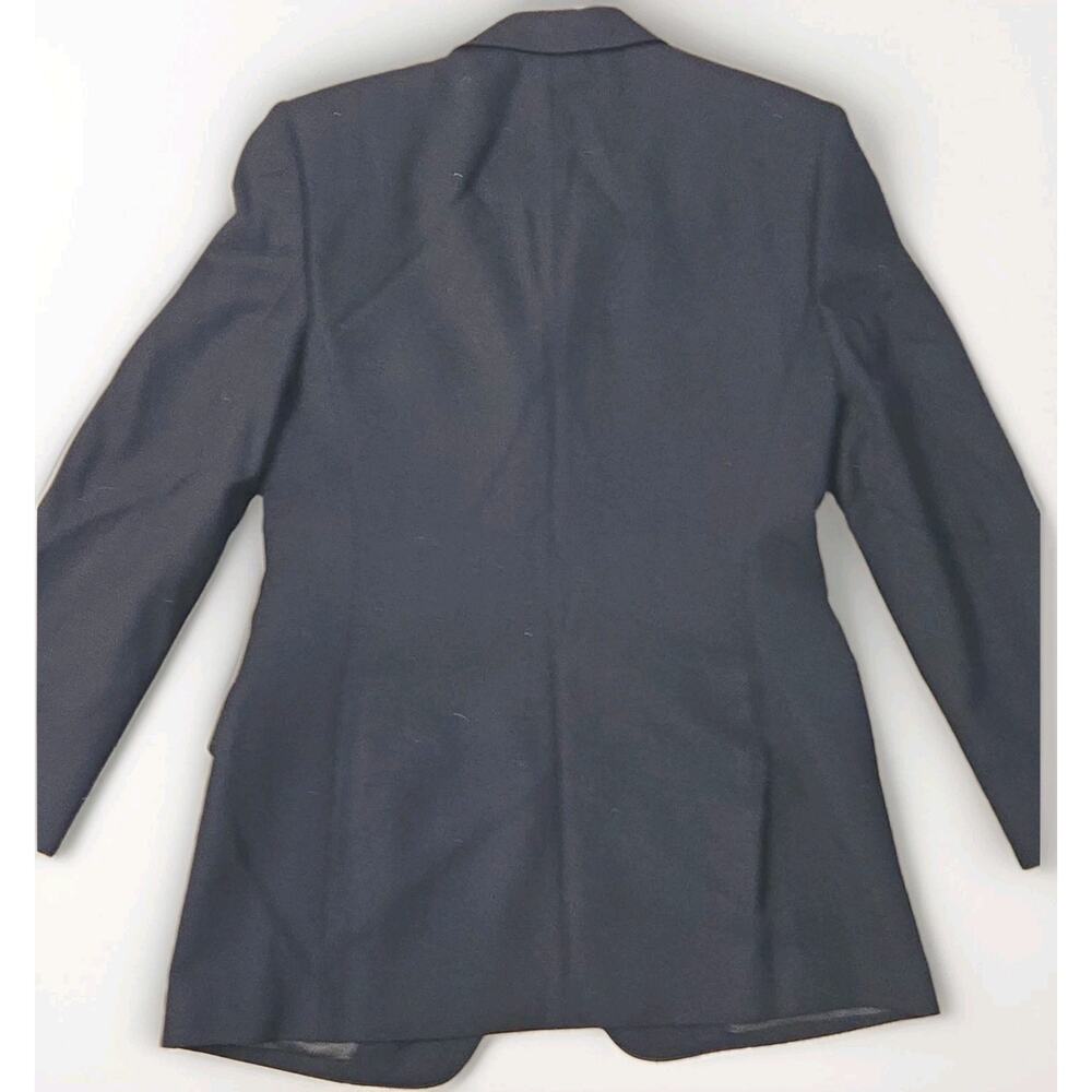 Vintage Lauren Ralph Lauren Crest Blazer Womens 4 Navy Wool Gold Buttons Preppy - Picture 3 of 15